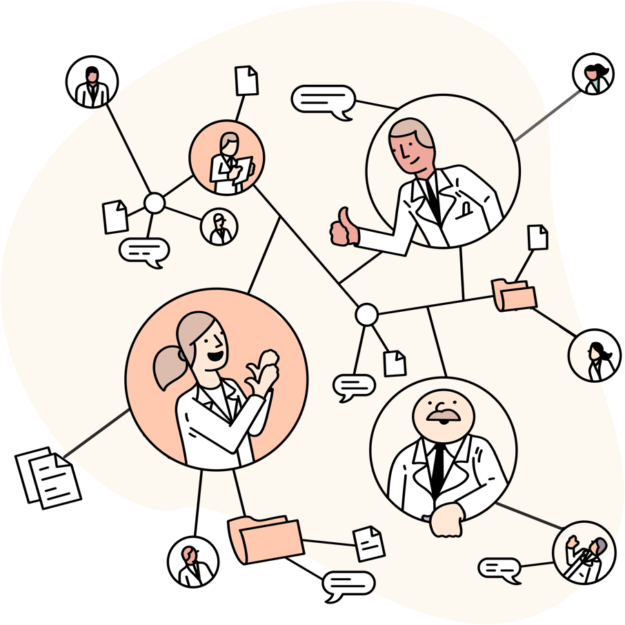 img_doctor Illustration of doctor network