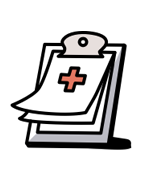 sicknote_icon_2 Sick note clipboard icon