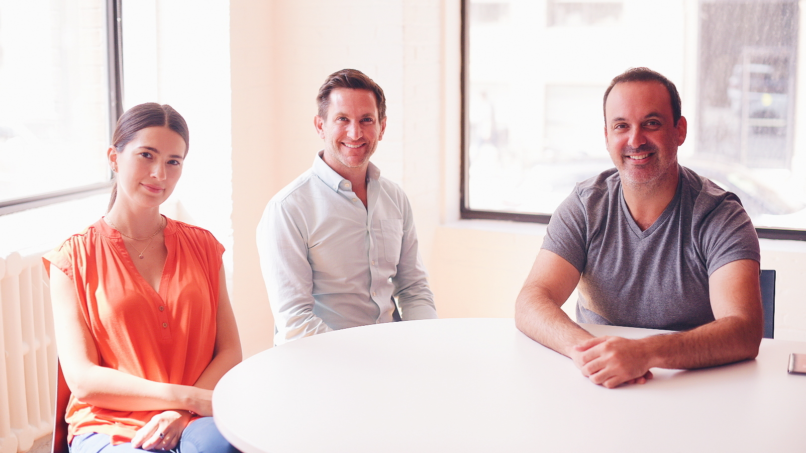 Group photo of Roxana Zaman, Brett Belchetz, and Stuart Starr