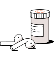 meds with airpods