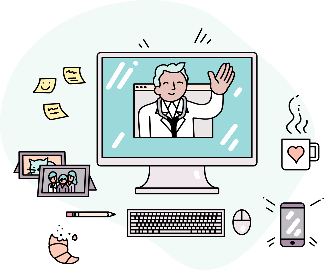 Start talking to a doctor in 2 minutes or less