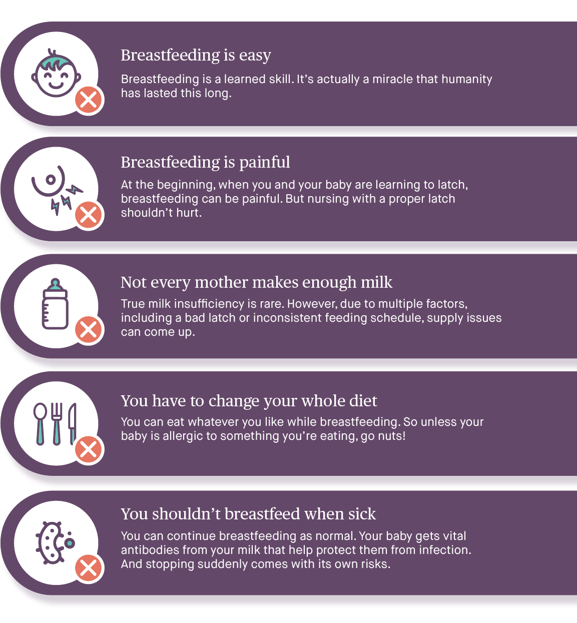 Top 5 breastfeeding myths debunked Maple