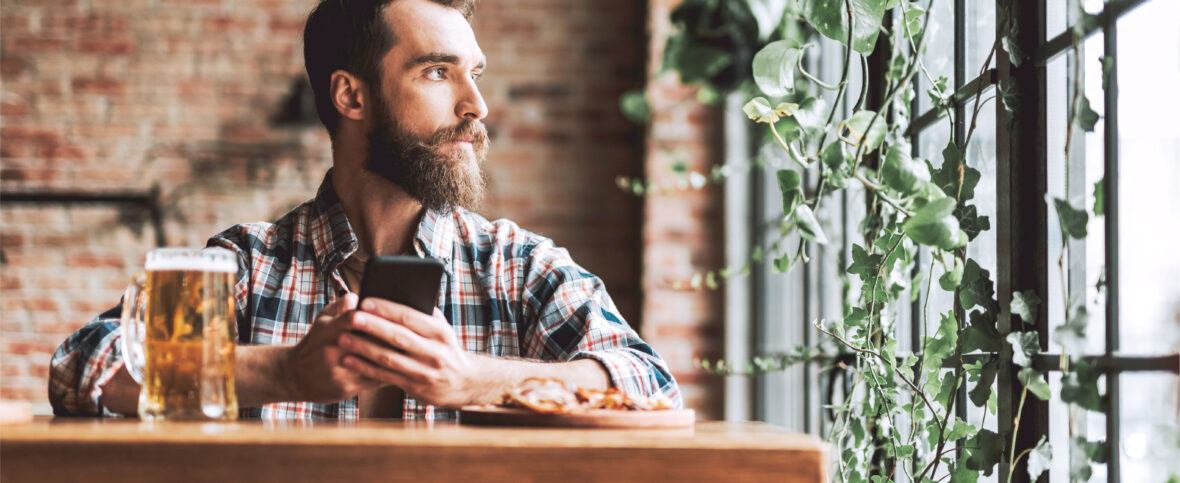 Canadian man wondering if he drinks too much alcohol.