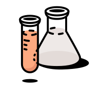 Laboratory glass vase icon