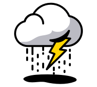 Storm cloud icon